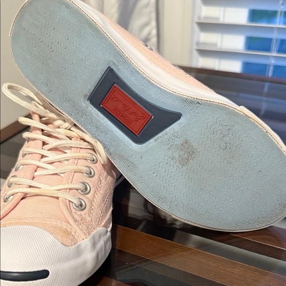 Converse Jack Purcell Light Peach Canvas Sneakers - Picture 6 of 7